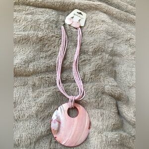 ♥️5/$20 Pink Circle Jewelry Set